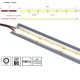 Flexibilný LED pás LS 320LED COB 10,8W 1020Lm Warm White 24V CRI90 EPISTAR 8mm