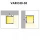 Hliníkový profil pre LED pásy - konštrukčný VARIO30-03 ELOX