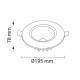Downlight D195mm COB 20W 1600Lm Warm White 145° OPTONICA