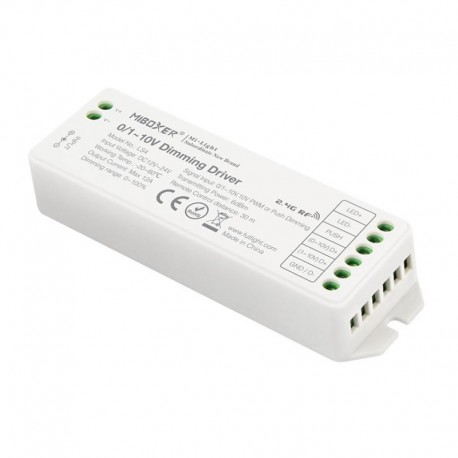 Stmievač LED pásov 0/1-10V PWM PUSH DIMM 2,4GHz DC12/24V (12A) MiLight-LS4