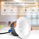 LED stropné svietidlo 12W RGB+CCT Downlight-integrated controller MiLight FUT071