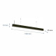 LED lineárne svietidlo 40W 4000Lm Natural White 120cm AC200/240V Black