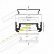 Hliníkový profil pre LED pásy SURAFCE14 biely lakovaný