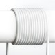 Kábel elek. textilný H03VV 2x0,75 300/300V biely