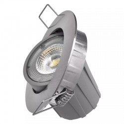 LED stropné svietidlo 8W 650Lm Warm White 100° Downlight - brúsený nikel
