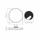 LED stropné svietidlo 9W 760Lm Natural White 170° VIDEX