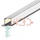 Hliníkový profil pre LED pásy - konštrukčný VARIO30-03 biely lakovaný