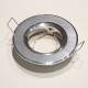 Rámček výklopný hliníkový okrúhly BRG-česaný hliník