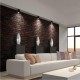 Svietidlo stropné prisadené VENICE 1xGU10 84x80mm - čierne pieskované