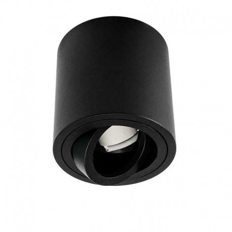 Svietidlo stropné prisadené VENICE 1xGU10 84x80mm - čierne pieskované