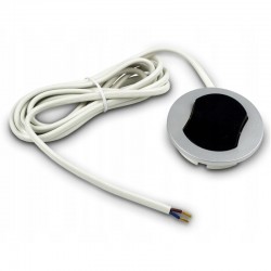 Nábytkový vypínač AC230V strieborný fi65mm zapustený PremiumLUX