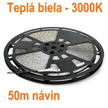Flexibilný LED pás LS 60LED SMD2835 4,8W 250Lm Warm White 12V BERGE návin 50m