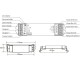 RF prijímač riadenia LED DIMM, CCT, RGB, RGBW 4x350mA DC12-48V SKD-C4