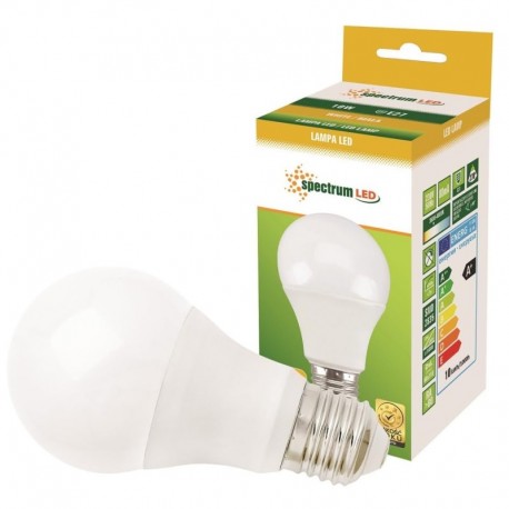 LED žiarovka E27 A60 LED 10W 810Lm Denná biela 4000K spectrumLED WOJ13898