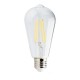 LED žiarovka E27 ST64 FILAMENT LED 8W 880Lm Warm White 3000K LUMILED