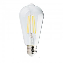 LED žiarovka E27 ST64 FILAMENT LED 8W 880Lm Warm White 3000K LUMILED