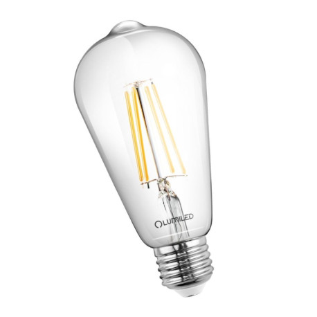 LED žiarovka E27 ST64 FILAMENT LED 8W 880Lm Warm White 3000K LUMILED