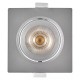 LED stropné svietidlo štvorcové 7W 500Lm Warm White 60° výklopné - strieborné