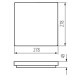 LED stropné svietidlo s MW senzorom VARSO 18W 1700Lm Natural White KANLUX