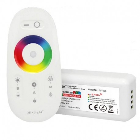 Set RGB ovládania RF 2,4GHz kontrolér + DO DC12-24V 3x6A (10A) MiLight-FUT025