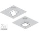 LED panel 60x60cm 30W 3600Lm Natural White 2in1 - Prisadený/Závesný