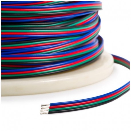 Napájací vodič pre RGB LED pásy - štvorlinka 22AWG 4x0,32mm