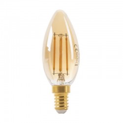 E14 C35 Filament LED 4W 400Lm Warm White Golden Glass OPTONICA