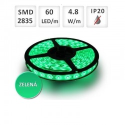 LS 60LED SMD2835 4,8W 150Lm GREEN 12V 8mm OPTONICA