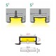 Hliníkový profil pre LED pásy BEGTIN12 - zápustný - biely lakovaný