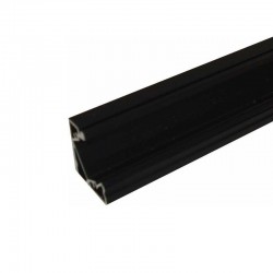Hliníkový profil pre LED pásy MINILUX-rohový 19x16mm - čierny