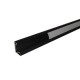 Hliníkový profil pre LED pásy MINILUX-rohový 19x16mm - čierny