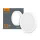 LED panel Round 192mm 18W 1400Lm Natural White prisadený VIDEX