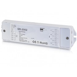 Stmievač pre LED pásy - 4xInput 0/1-10V DC, 4xOutput PWM 4x5A SR-2002
