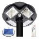 LED solárna lampa 10000Lm MW senzor IR-Remote IP65 masterLED 200W