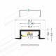 Hliníkový profil pre LED pásy BEGTIN12 - zápustný - ELOX