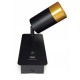 Svietidlo nástenné KLEMENS 1xGU10 čierno-zlaté s vypínačom a USB-A nabíjaním