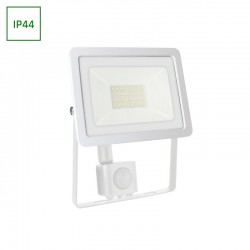 LED SMD reflektor 30W 2770Lm Cold White PIR IP44 NOCTIS LUX 2 biely