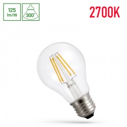 LED žiarovka E27 A60 Filament LED 7W 870Lm Warm White spectrumLED - WOJ14599