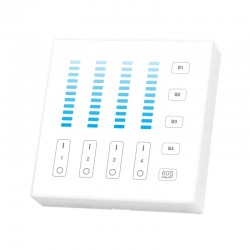 Nástenný dotykový ovládač DIMM pre RF prijímače a svietidlá MiLight B5 biely