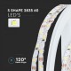 Flexibilný LED pás LS 60LED SMD2835 S-Shape 7,2W 720Lm Natural White 4000K 12V CRI80 OPTONICA