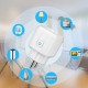 SMART zásuvka WiFi 2,4GHz AC100-240V 16A Tuya Smart MiLight SWE01 biela