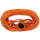 Predlžovací kábel 30m 3×1,5 mm² AC230V 16A 1-zásuvka PVC oranžový