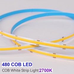 Flexibilný LED pás LS 480LED COB 9W 960Lm Warm White 2700K 24V CRI90 8mm Led4chip