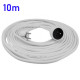 Predlžovací kábel 10m 3×1,5 mm² AC230V 16A 1-zásuvka PVC biely ecolight