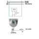 PIR schodiskový snímač pohybu AC 220-240V IP20 masterLED