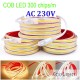 LED pás LS COB 300LED 10W AC230V WW/NW/CW 9x4mm cutt-12,5cm IP65