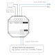 RF 2,4GHz + PUSH SMART spínač AC100-240V 10A MiLight SWR