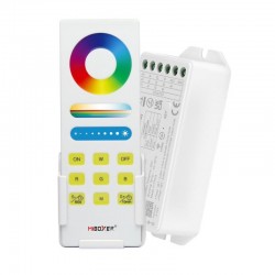 Set RGB/RGBW/RGBCCT 3in1 RF kontrolér 2,4GHz + DO + držiak DC12-24V 15A MiLight FUT043A+