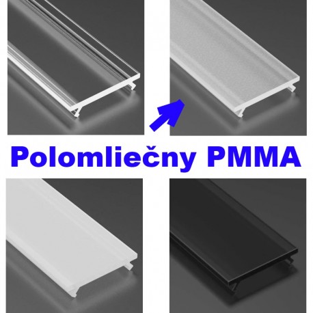 Difúzor polomliečny KLIK PMMA pre profil LUMI-X