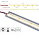 Flexibilný LED pás LS 320LED COB 10,8W 1000Lm Warm White 2700K 24V CRI90 EPISTAR 8mm